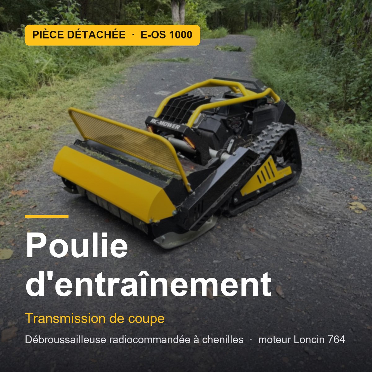 Poulie d'entraînement pour E-OS 1000 · réf. DRIVE-PULLEY