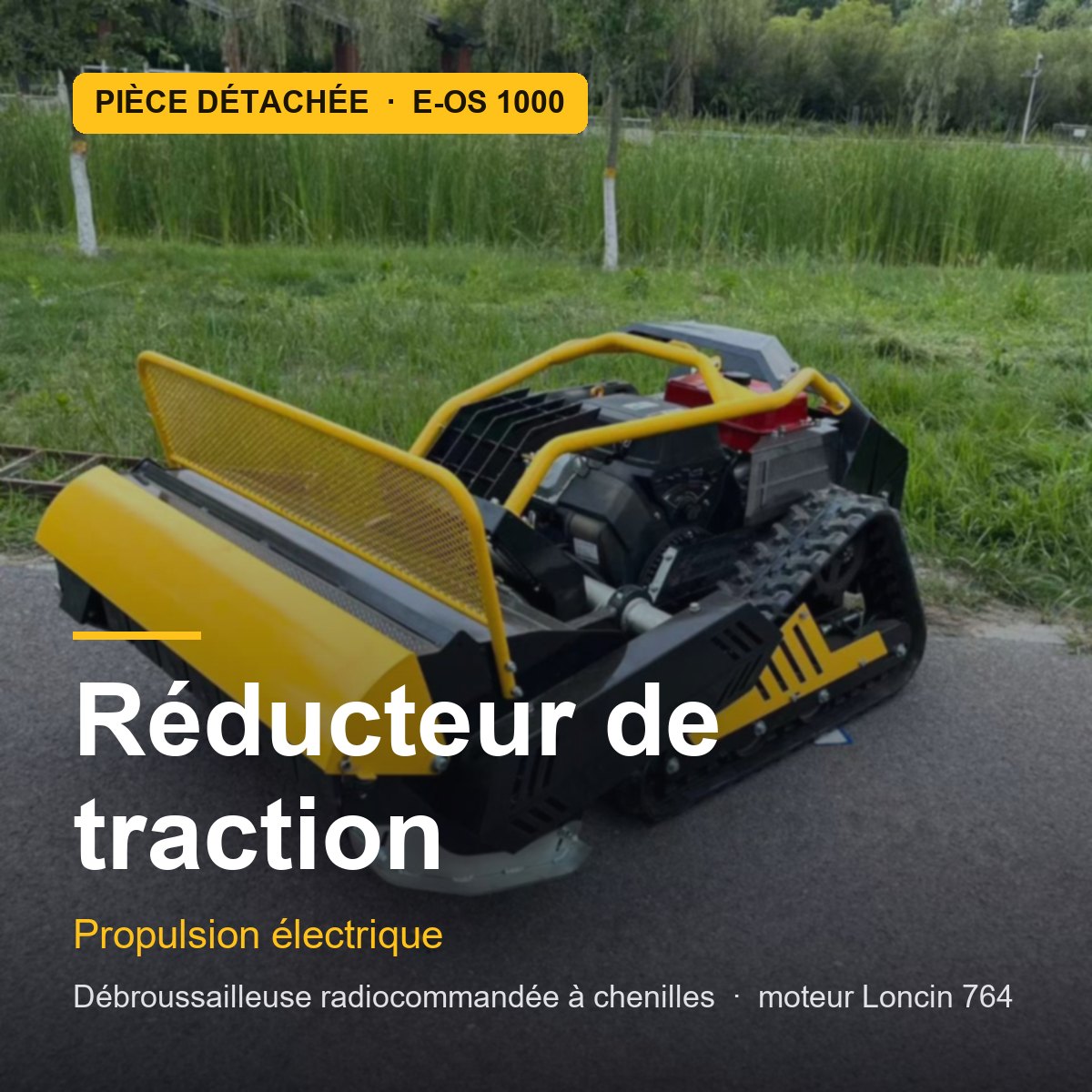 Réducteur de traction pour E-OS 1000 · réf. GEARBOX
