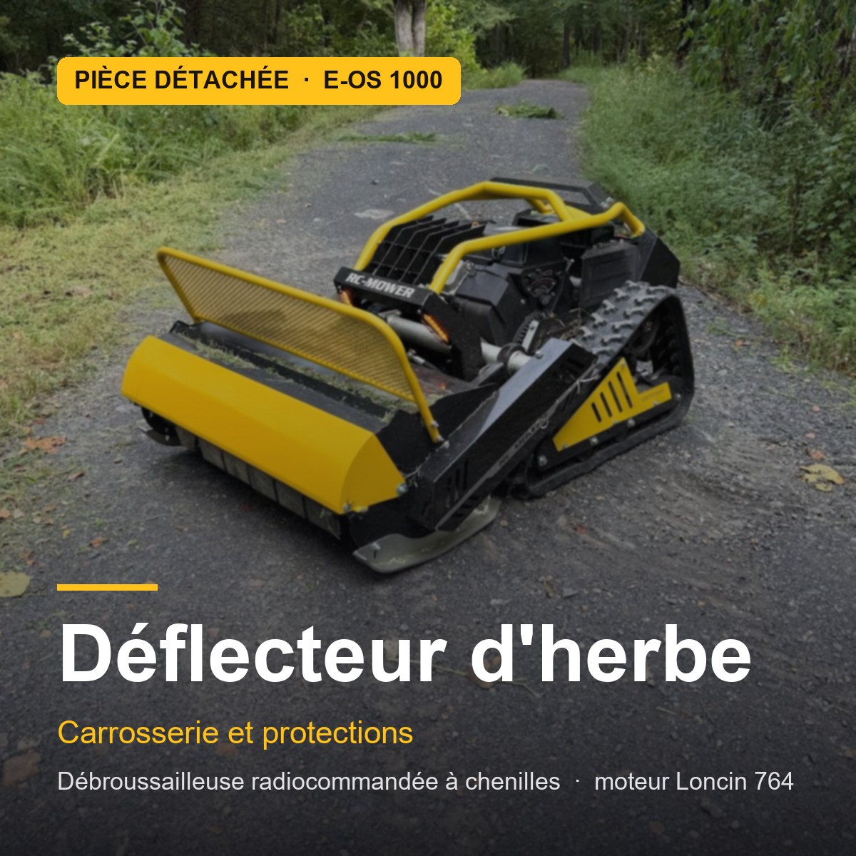 Déflecteur d'herbe pour E-OS 1000 · réf. GRASS-DEFLECTOR