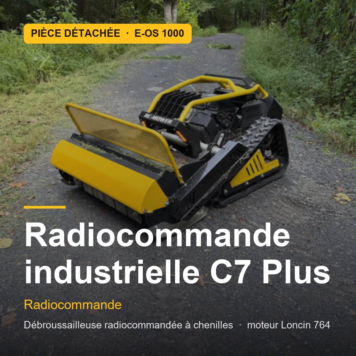 Radiocommande industrielle C7 Plus pour E-OS 1000 · réf. INDUSTRIAL-REMOTE-CONTROLLER-C7-PLUS
