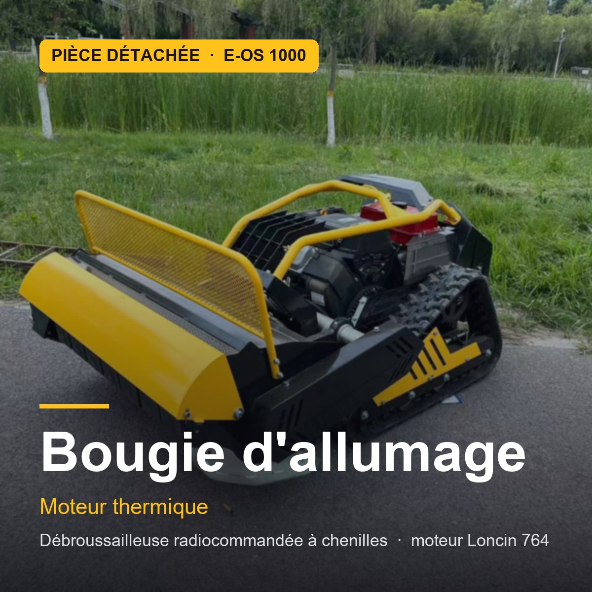 Bougie d'allumage pour moteur Loncin 764 E-OS 1000 · réf. SPARK-PLUG