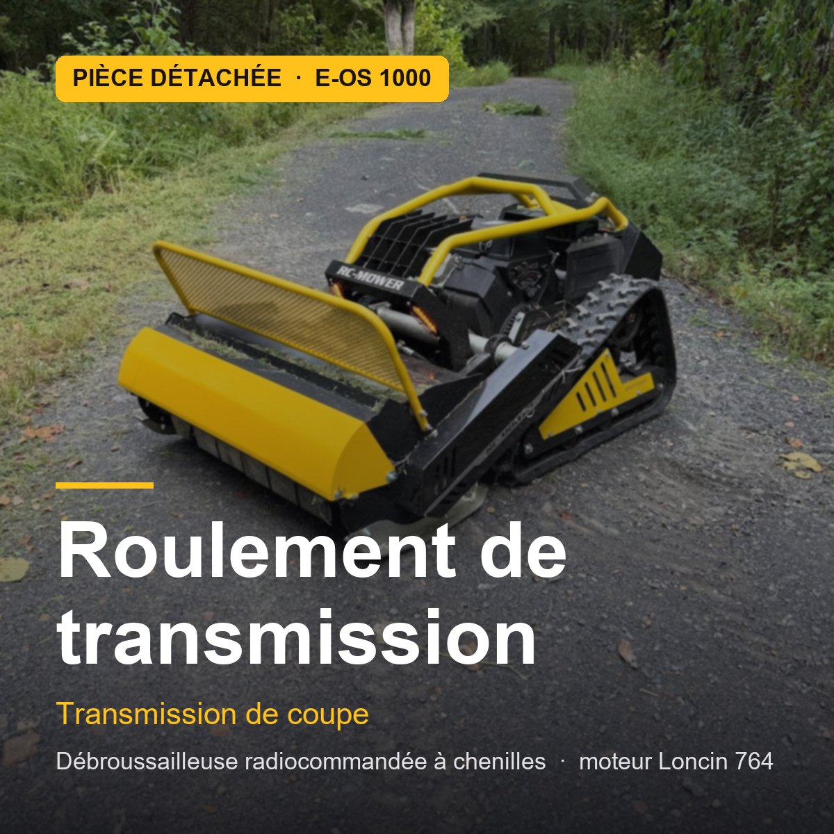 Roulement de transmission pour E-OS 1000 · réf. TRANSMISSION-BEARING